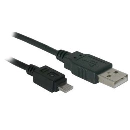 Logo USB kabel (2.0), USB A M - 0.6m, czarny