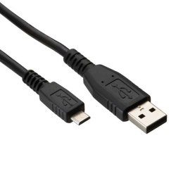 Logo USB kabel (2.0), USB A M - 1m, czarny