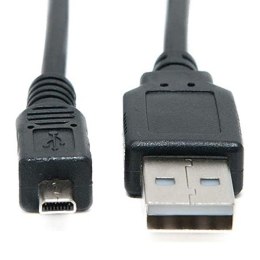 Logo USB kabel (2.0), USB A M - 8-pin M, 1.8m, czarny, blistr, PANASONIC