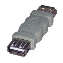 USB złączka, (2.0), USB A F - USB A F, szara, Logo blistr 29241