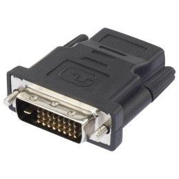 Video redukcja, DVI (24+1) M - HDMI F, czarna, Logo