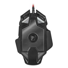 Defender Mysz sTarx GM-390L, 3200DPI, optyczna, 8kl., przewodowa USB, czarna, gamingowa, edytor makr, ciężarki,, podświetlona