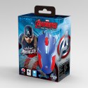 E-blue Mysz Captain America, 1600DPI, optyczna, 6kl., przewodowa USB, niebieska, do gry
