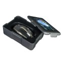E-blue Mysz MOOD, 2400DPI, optyczna, 3kl., przewodowa USB, srebrna, 7 kolorów poświetlenia, e-box