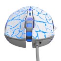 E-blue Mysz Mazer Pro, 2500DPI, optyczna, 6kl., przewodowa USB, biało-niebieska, do gry, e-box