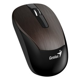 Genius Mysz Eco-8015, 1600DPI, 2.4 [GHz], optyczna, 3kl., bezprzewodowa USB, czekoladowy, wbudowany akumulator