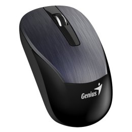 Genius Mysz Eco-8015, 1600DPI, 2.4 [GHz], optyczna, 3kl., bezprzewodowa USB, metaliczna szara, wbudowany akumulator