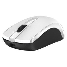 Genius Mysz Eco-8100, 1600DPI, 2.4 [GHz], optyczna, 3kl., bezprzewodowa USB, biała, wbudowany akumulator