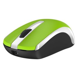 Genius Mysz Eco-8100, 1600DPI, 2.4 [GHz], optyczna, 3kl., bezprzewodowa USB, zielona, wbudowany akumulator