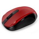 Genius Mysz NX-8008S, 1200DPI, 2.4 [GHz], optyczna, 3kl., bezprzewodowa USB, czerwona, 1 szt AA