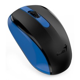 Genius Mysz NX-8008S, 1200DPI, 2.4 [GHz], optyczna, 3kl., bezprzewodowa USB, niebieska, 1 szt AA