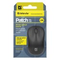 Defender Mysz Patch MS-759, 1000DPI, optyczna, 3kl., przewodowa USB, czarna, biurowy, kompaktowy