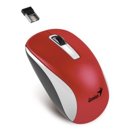 Genius Mysz NX-7010, 1200DPI, 2.4 [GHz], optyczna, 3kl., bezprzewodowa, czerwona, uniwersalny