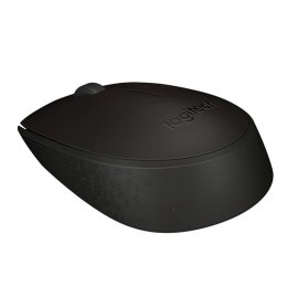 Logitech Mysz B170, 1000DPI, 2.4 [GHz], optyczna, 3kl., bezprzewodowa, czarna, 1 szt AA, odbiorn nano USB, biurowy
