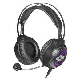 Defender Stellar, Gaming Headset, słuchawki z mikrofonem, regulacja głośności, czarna, 2.0, 50 mm przetworniki typ 2x 3.5 mm jac