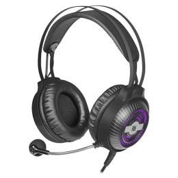 Defender Stellar Pro, Gaming Headset, słuchawki z mikrofonem, regulacja głośności, czarna, 7.1 (virtual), 50 mm przetworniki typ
