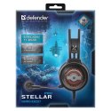 Defender Stellar Pro, Gaming Headset, słuchawki z mikrofonem, regulacja głośności, czarna, 7.1 (virtual), 50 mm przetworniki typ