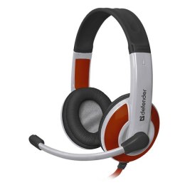 Defender Warhead G-120, Gaming Headset, słuchawki z mikrofonem, regulacja głośności, biało-czerwony, 2x 3.5 mm jack