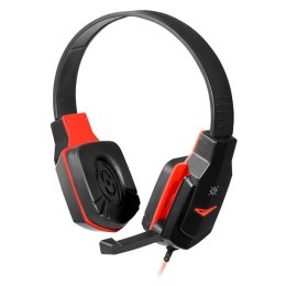 Defender Warhead G-320, Gaming Headset, słuchawki z mikrofonem, regulacja głośności, czarno-czerwona, 2.0, 2x 3.5 mm jack