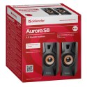 Defender głośniki Aurora S8, 2.0, 8W, czarne, regulacja głośności, 70Hz~20kHz