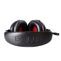 E-blue Conqueror I., słuchawki z mikrofonem, regulacja głośności, czarna, 2x 3.5 mm jack