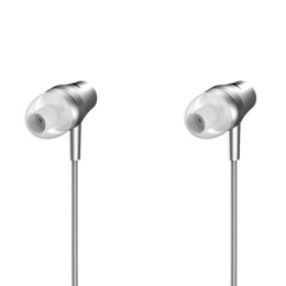 Genius HS-M360, słuchawki, bez regulacji głośności na przewodzie, srebrne, douszne typ 3.5 mm jack