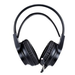 Marvo HG8935, słuchawki z mikrofonem, regulacja głośności, czarna, podświetlona, USB