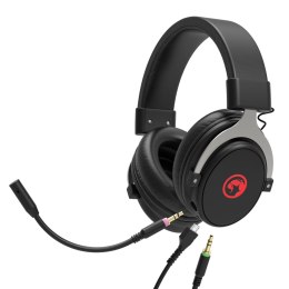 Marvo HG9052, słuchawki z mikrofonem, regulacja głośności, czarna, 7.1 (wirtualne), podświetlane na czerwono, 7.1 (virtual) typ 