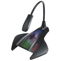 Marvo, do gry mikrofon, MIC-01, bez regulacji głośności, czarny, Podświetlany RGB