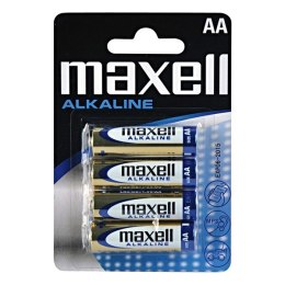 Bateria alkaliczna, AA, 1.5V, Maxell, blistr, 4-pack