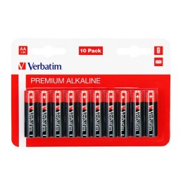 Bateria alkaliczna, AA, 1.5V, Verbatim, blistr, 10-pack, 49875