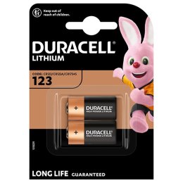 Bateria litowa, CR123A, Duracell, blistr, 2-pack, 42452