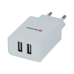 SWISSTEN Zasilacz / sieciowy adapter 10W, 2-portowy, USB-A, kabel Lightning Mfi, Smart IC