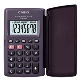 Casio Kalkulator HL 820LV BK, czarna, kieszonkowy, 8 miejsc