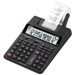 Casio Kalkulator HR 150 RCE, czarna, 12 miejsc, z drukarką, podwójne zasilanie, dwukolorowy druk