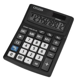 Citizen Kalkulator CMB1201-BK, czarna, biurkowy, 12 miejsc, podwójne zasilanie
