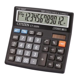 Citizen Kalkulator CT555N, czarna, biurkowy, 12 miejsc