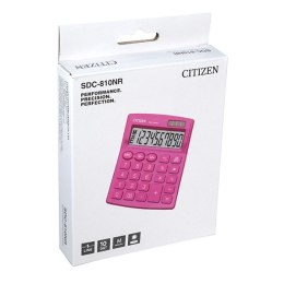 Citizen kalkulator SDC810NRPKE, różowa, biurkowy, 10 miejsc, podwójne zasilanie