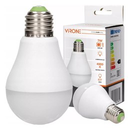 LED żarówka Virone E27, 220-240V, 7W, 825lm, 4000k, neutralna biel, 25000h