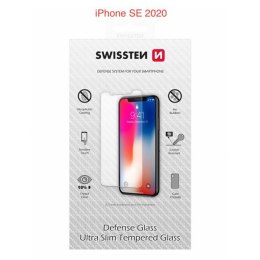 Hartowane szkło ochronne Swissten, pro Jabłko iPhone SE 2020, czarna, case friendly and color frame