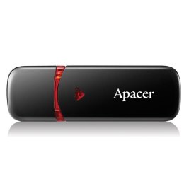 Apacer USB pendrive USB 2.0, 64GB, AH333, czarny, AP64GAH333B-1, USB A, z osłoną