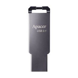 Apacer USB pendrive USB 3.0, 64GB, AH360, srebrny, AP64GAH360A-1, z oczkiem na brelok