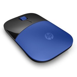 HP Mysz Z3700 Dragonfly Blue, 1200DPI, 2.4 [GHz], optyczna Blue LED, 3kl., bezprzewodowa, niebieska, 1 szt AA, Windows 7/8/10, M