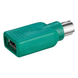 USB - PS/2 redukcja do myszy, PS/2 M - USB A F zielona