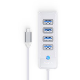 Orico Hub USB-C 4x USB-A 3.1 biały