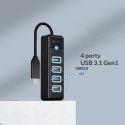 Orico Hub USB-C 4x USB-A 3.1 czarny