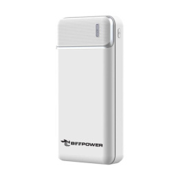 BeePower Power Bank - BP-20 20000mAh 2.1A 2 x USB biały