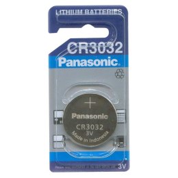 Bateria litowa, CR3032, 3V, Panasonic, blistr, 1-pack