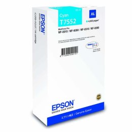 Epson oryginalny ink / tusz C13T755240, T7552, XL, cyan, 4000s, 39ml, 1szt, Epson WorkForce Pro WF-8590DWF