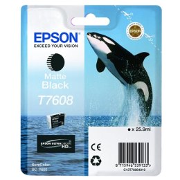 Epson oryginalny ink / tusz C13T76084010, T7608, matte black, 25,9ml, 1szt, Epson SureColor SC-P600